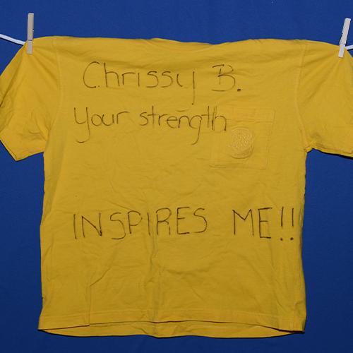 Chrissy B. your strength inspires me!!