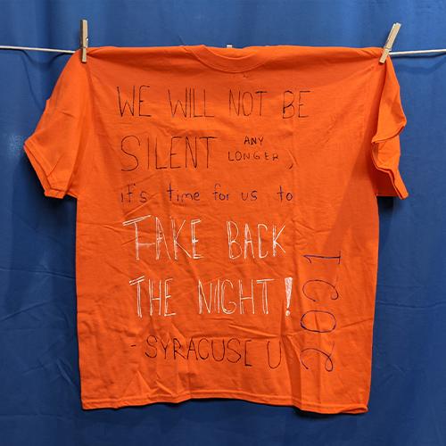 We will not be silent any longer, it’s time for us to take back the night! – Syracuse U 2021