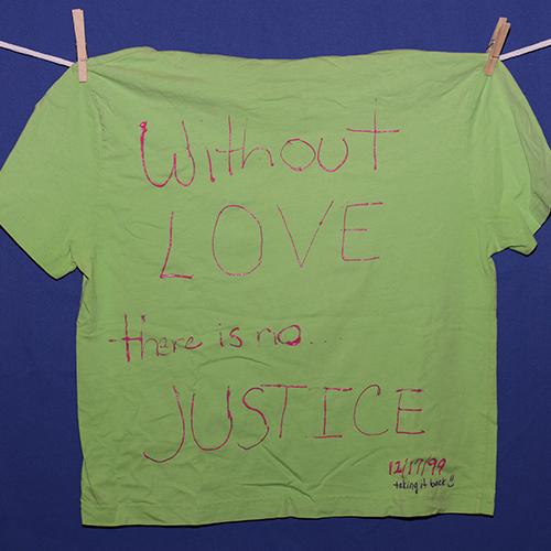 Without love there is no justice.