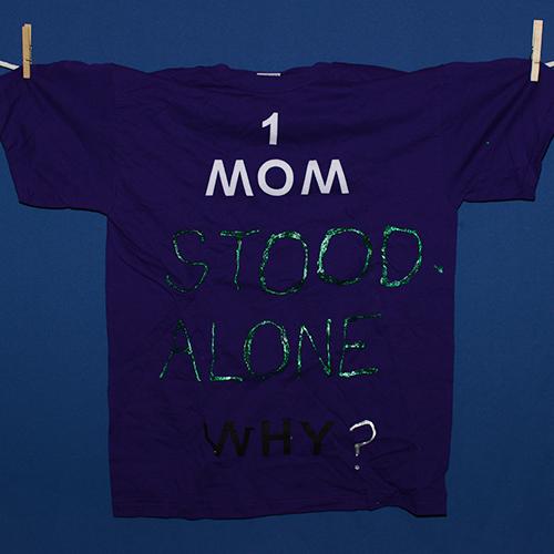 One mom stood alone. Why?