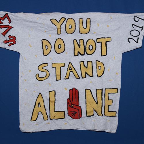 You do not stand alone.